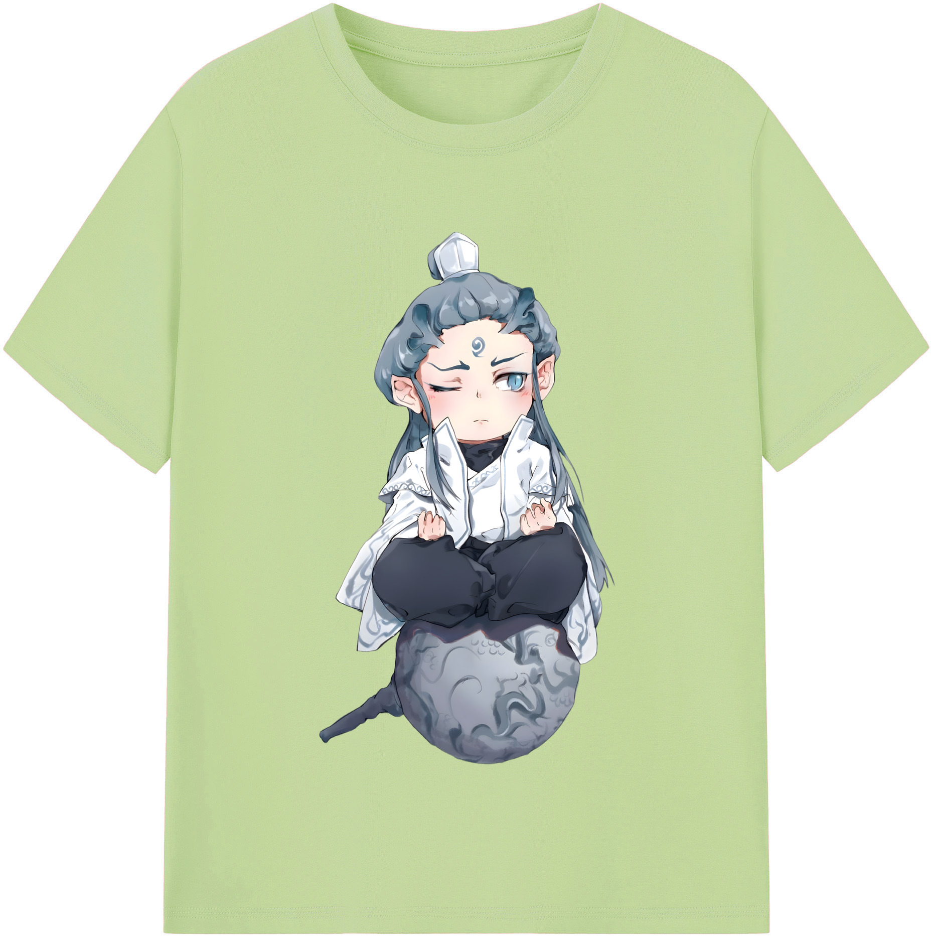 （画像用） Ne Zha 2 ナタ 魔童の大暴れ 綿100％半袖Tシャツ（フロントプリント）